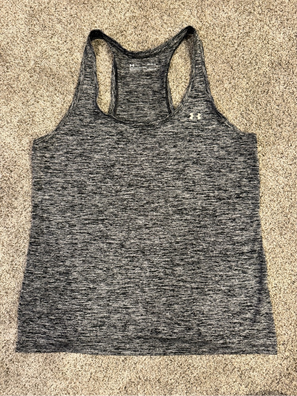 Under Armour Women's Heather Charcoal Racerback Tank